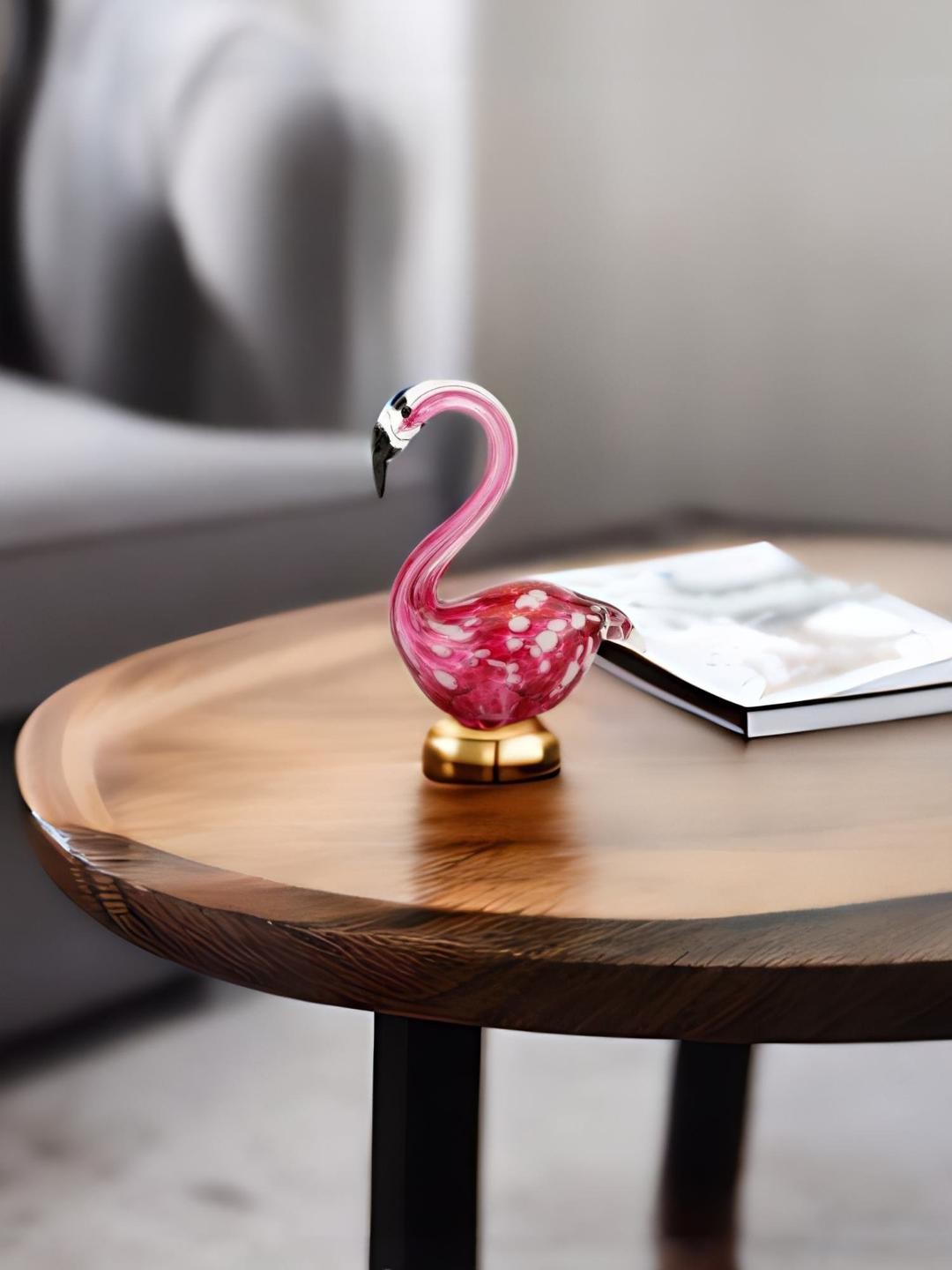 

Athome by Nilkamal Lavendar Flamingo Showpiece, Lavender