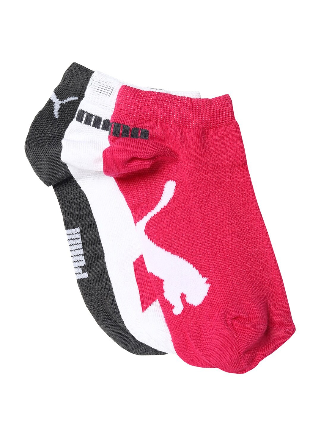 

Puma Pack of 3 Lifestyle Sneakers Socks, Pink