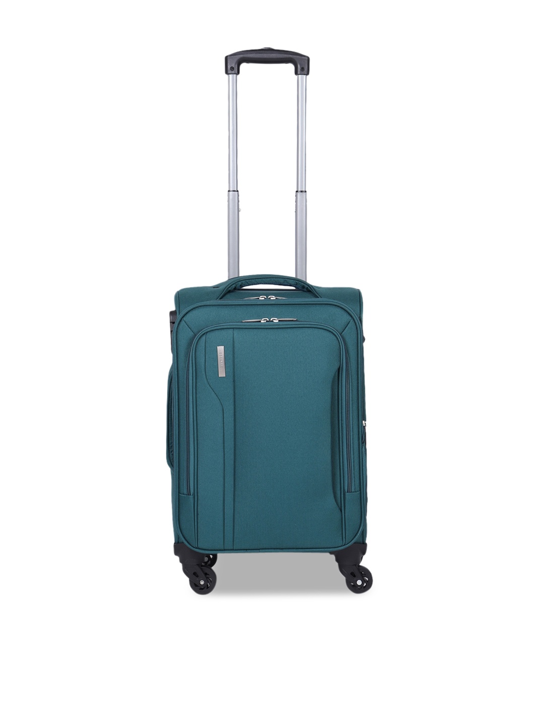 

Teakwood Leathers Teal Trolley Suitcase