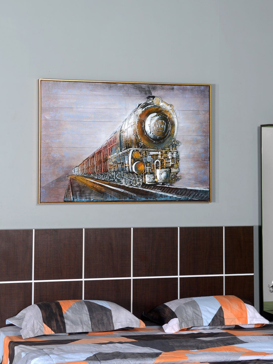 

Athome by Nilkamal Brown Emboss Engine Photo Frame