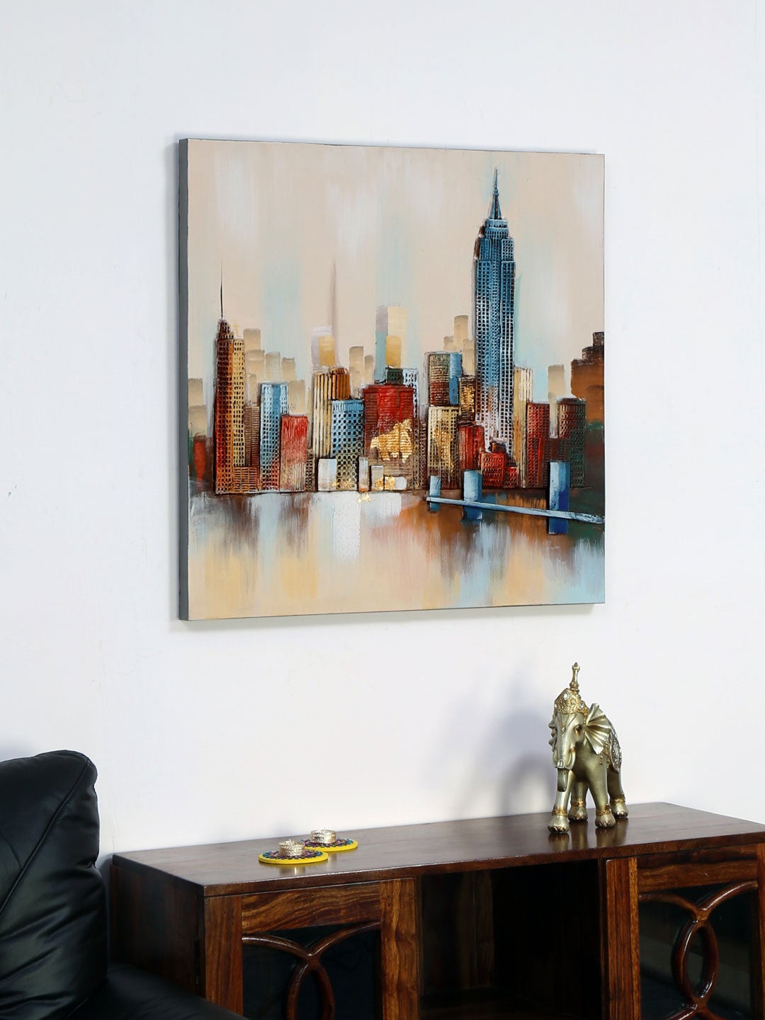 

Athome by Nilkamal Multi-Coloured Abstract Wall Art