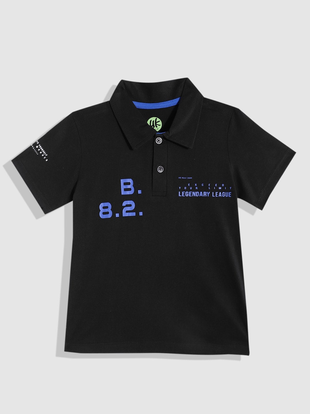 

YK Boys Printed Pure Cotton T-shirt, Black