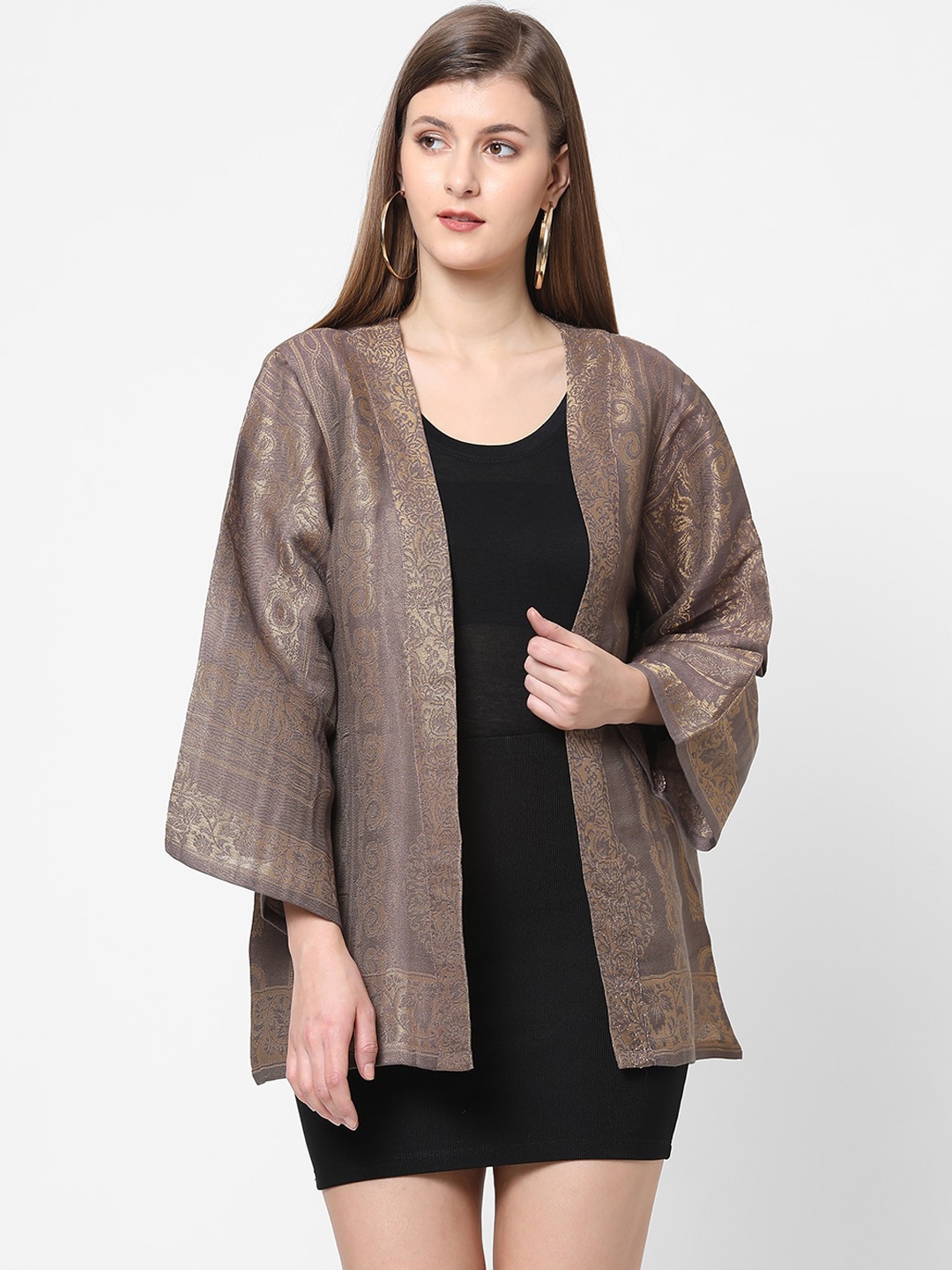 

Cloth Haus India Women Brown Shrug