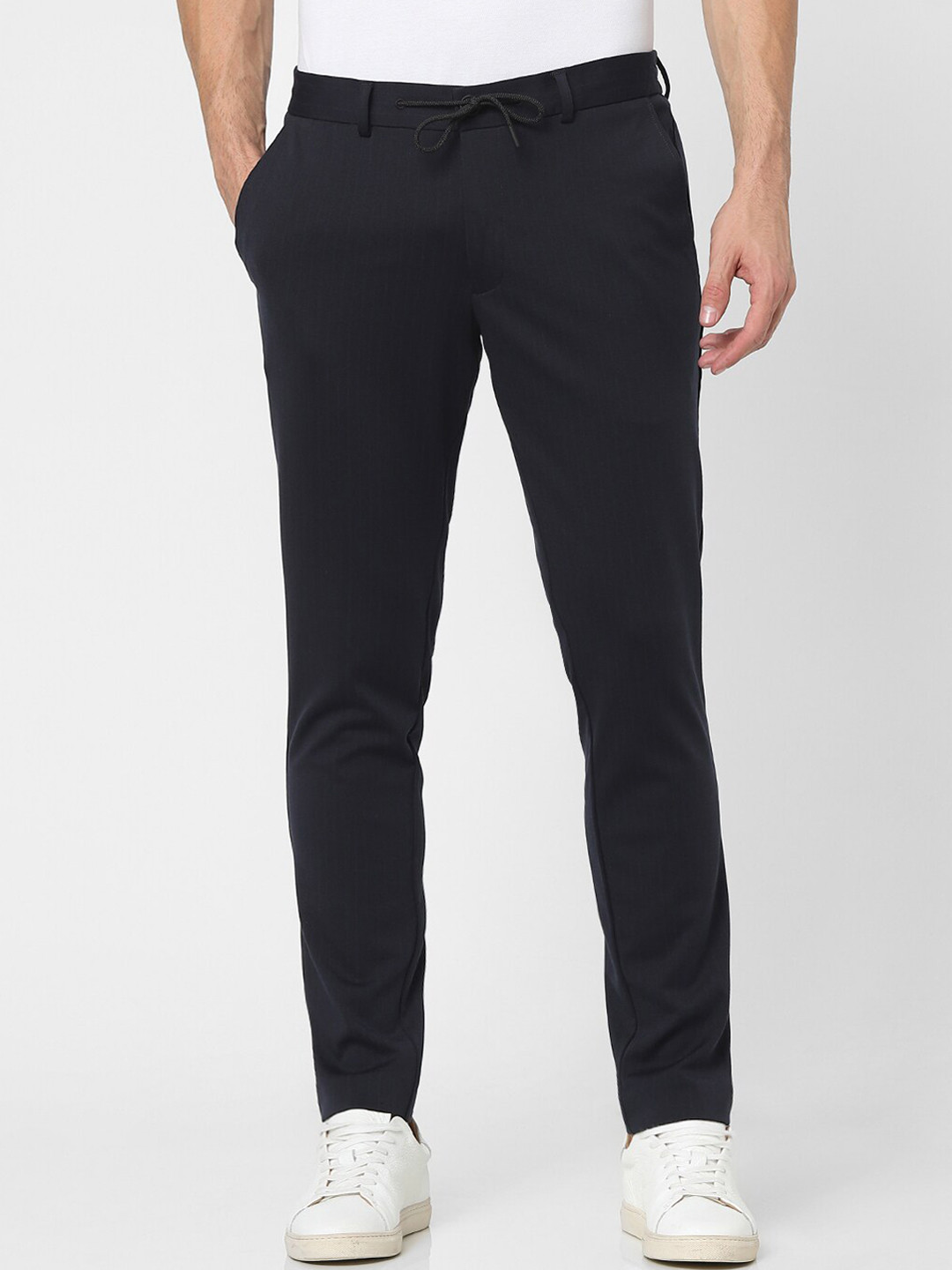 

SELECTED Men Navy Blue Slim Fit Joggers