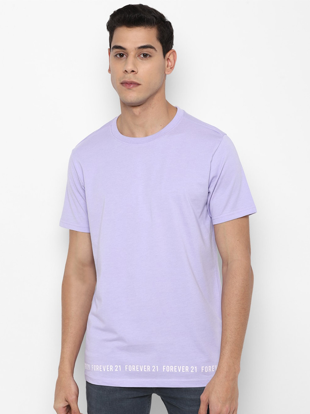 

FOREVER 21 Men Purple T-shirt