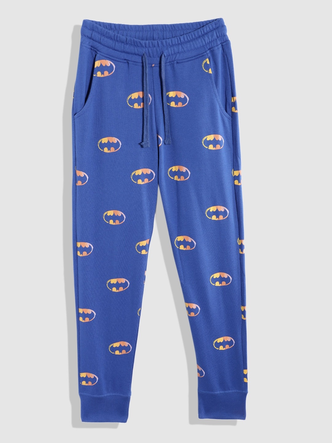 

YK Justice League Boys Batman Print Pure Cotton Joggers, Blue