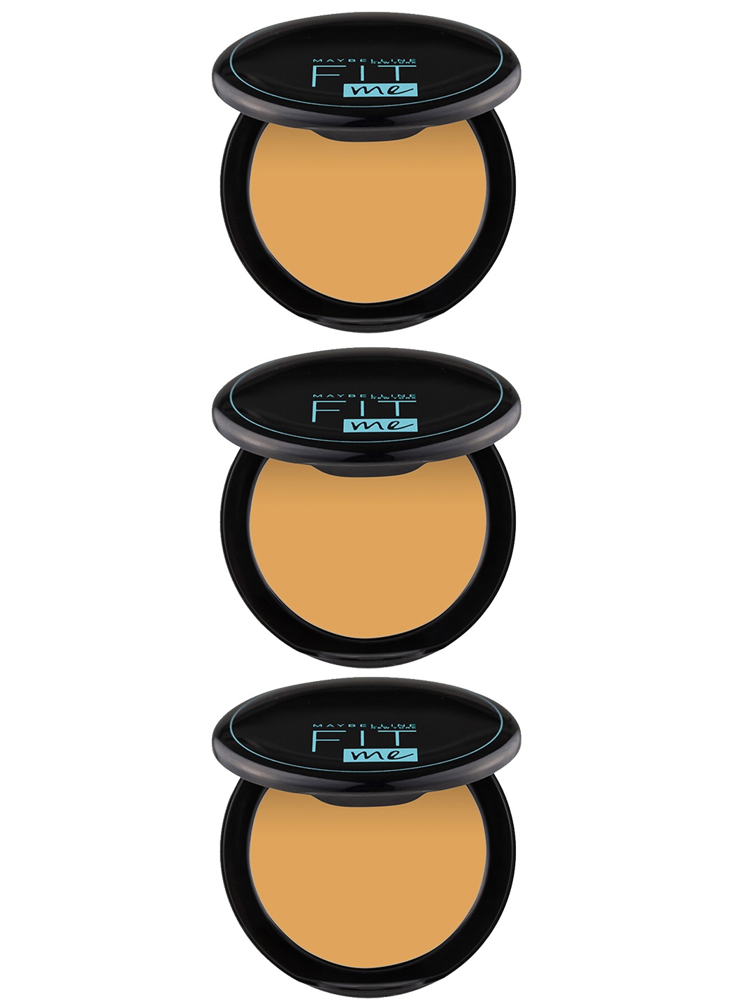 

Maybelline New York Set of 3 Fit Me 12Hr Oil Control SPF 28 Compacts - 230 Natural Buff, Beige