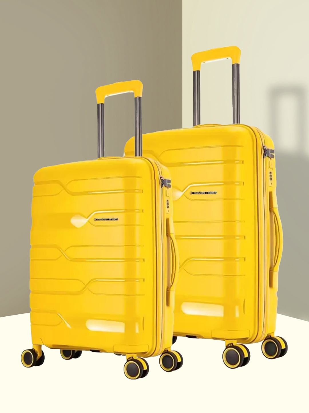 

Nasher Miles Paris Polypropylene Medium-Large Yellow Trolley Bags (65-75 cm)