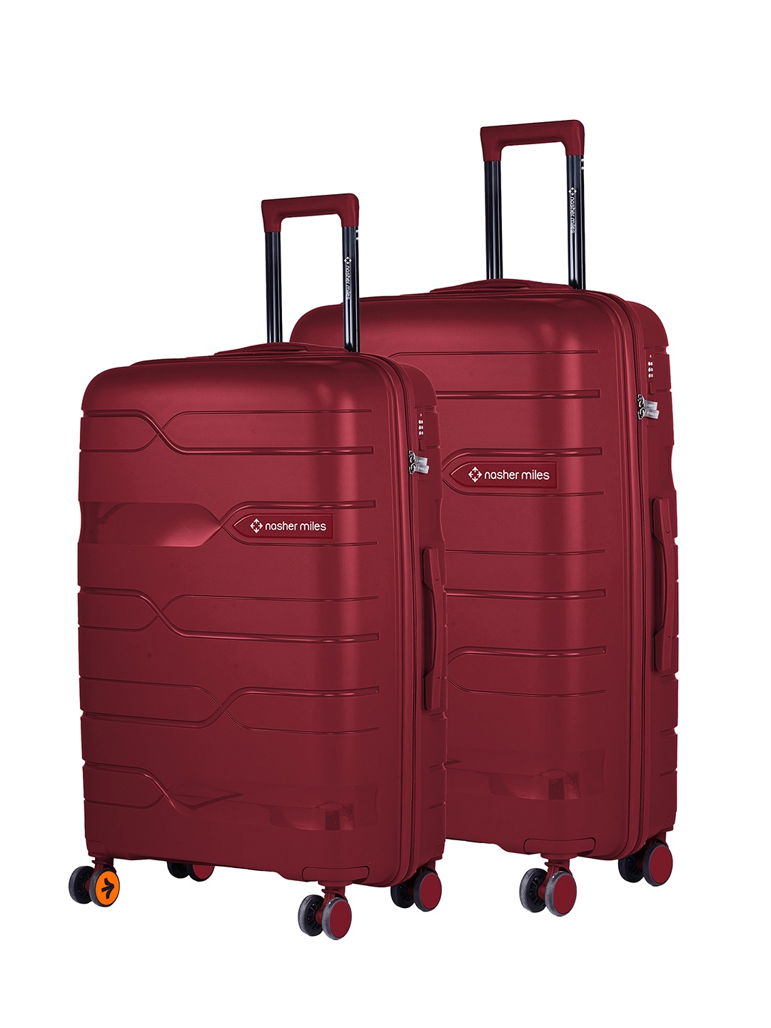 

Nasher Miles Paris Polypropylene Medium-Large Maroon Trolley Bags (65-75 cm)