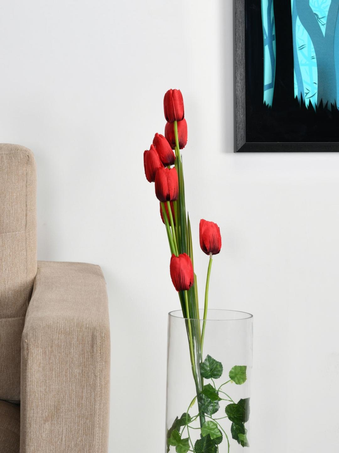 

Athome by Nilkamal Red Artificial Stick Tulip Flower