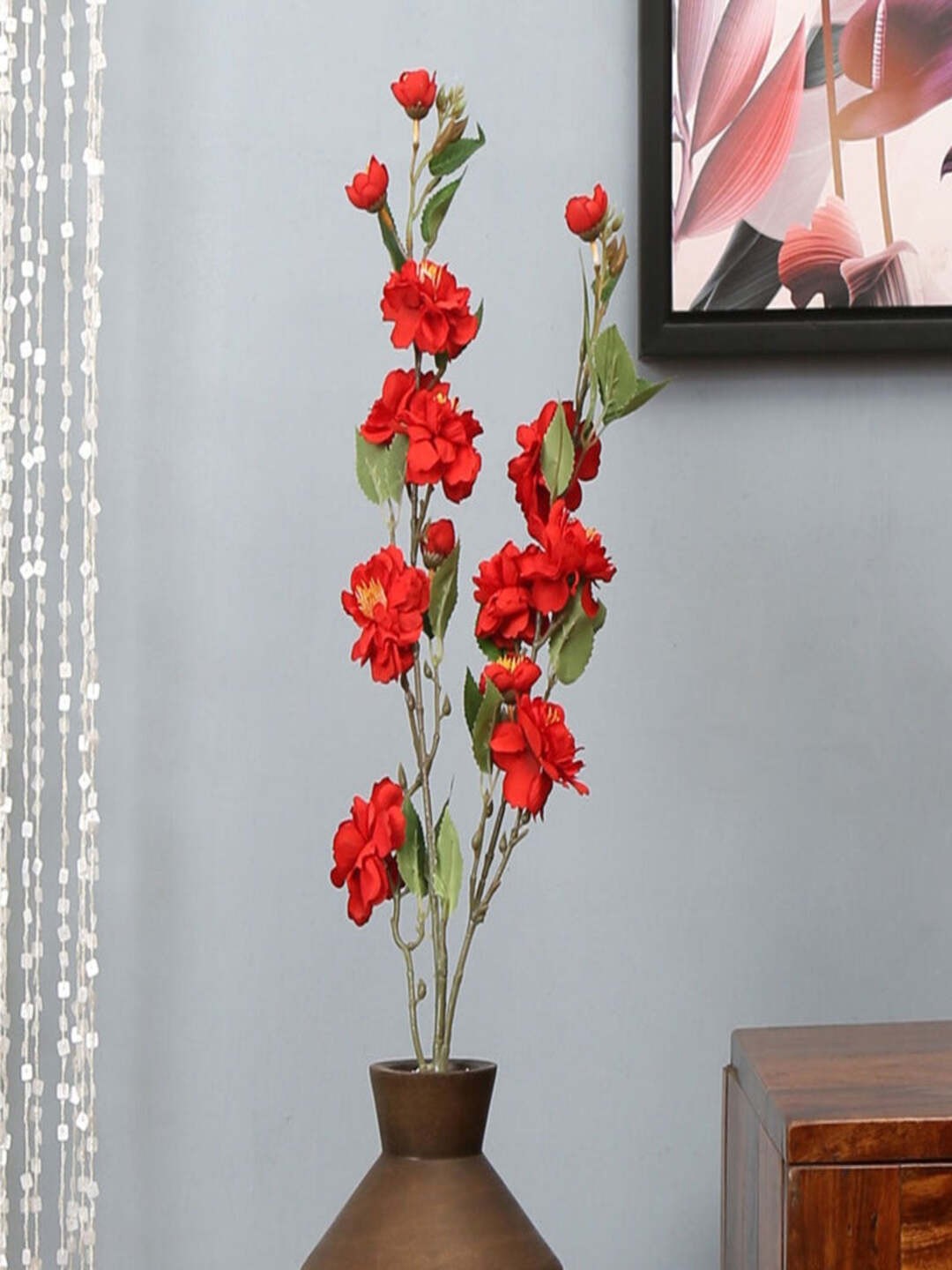 

Athome by Nilkamal Red Artificial Carnation Flower
