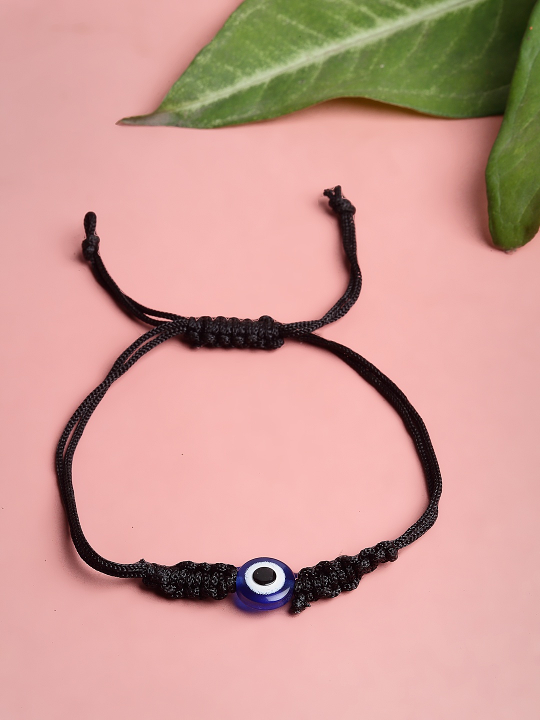 

PANASH Women Black & Blue Evil Eye Charm Bracelet