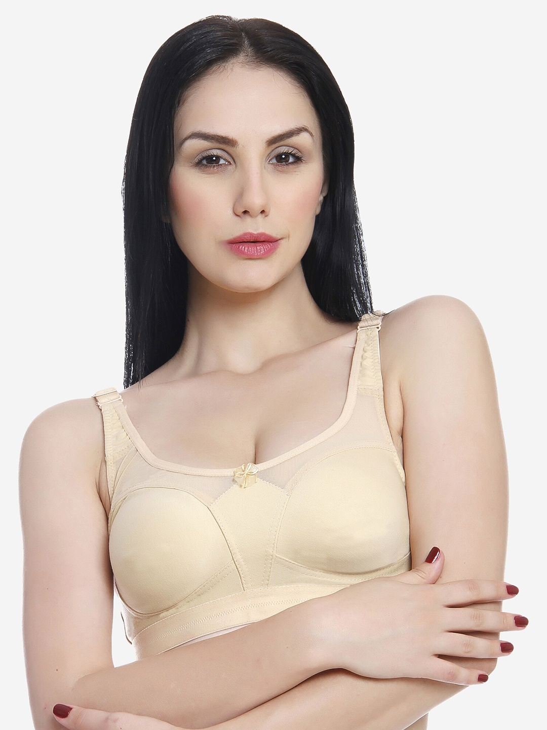 

Innocence Women Beige Non Padded Seamless Minimizer Bra