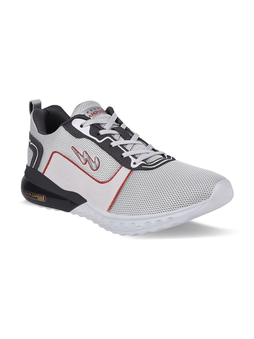 

Campus Men Grey Mesh Running Shoes