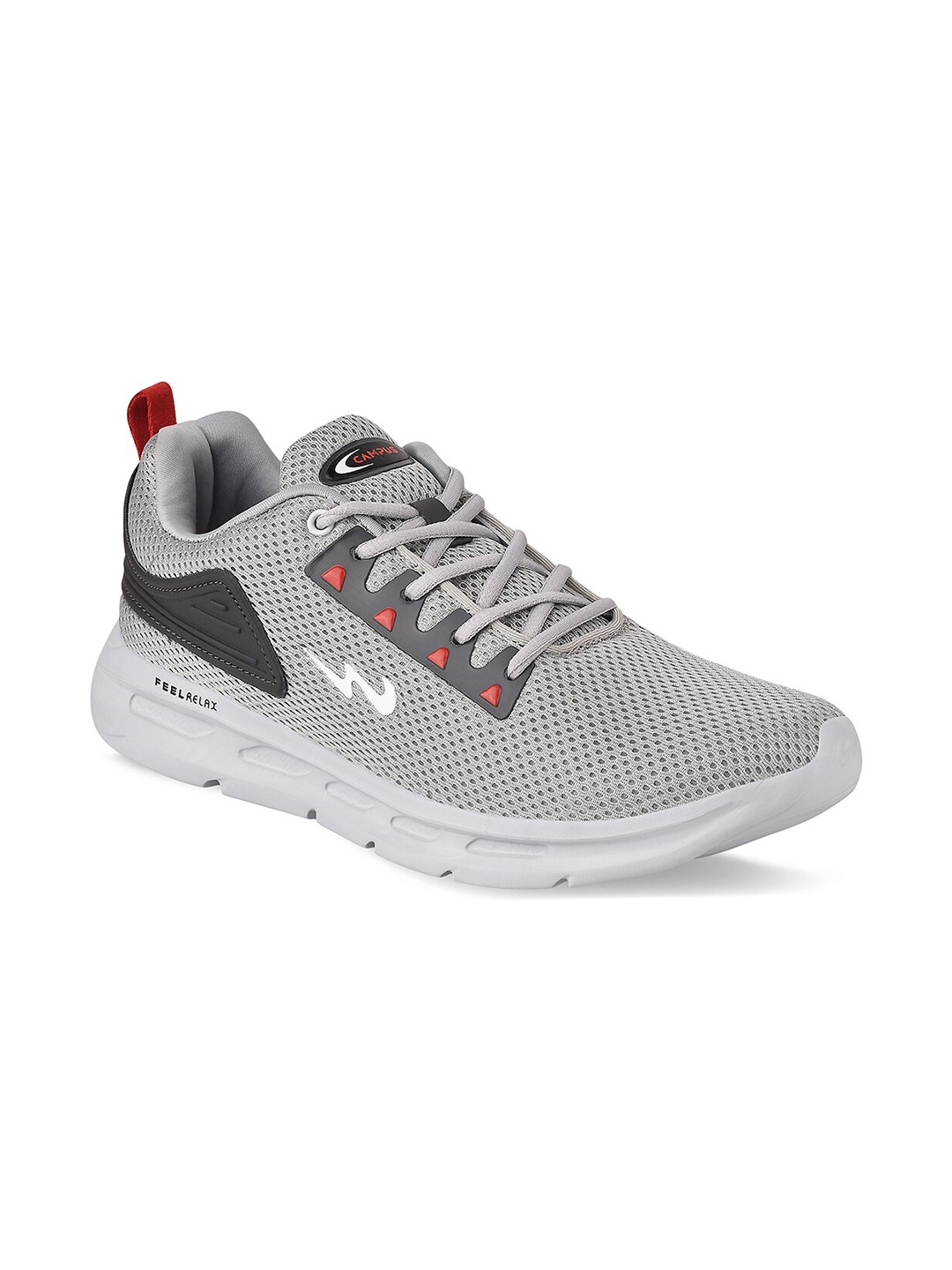 

Campus Men Grey Mesh Running Shoes