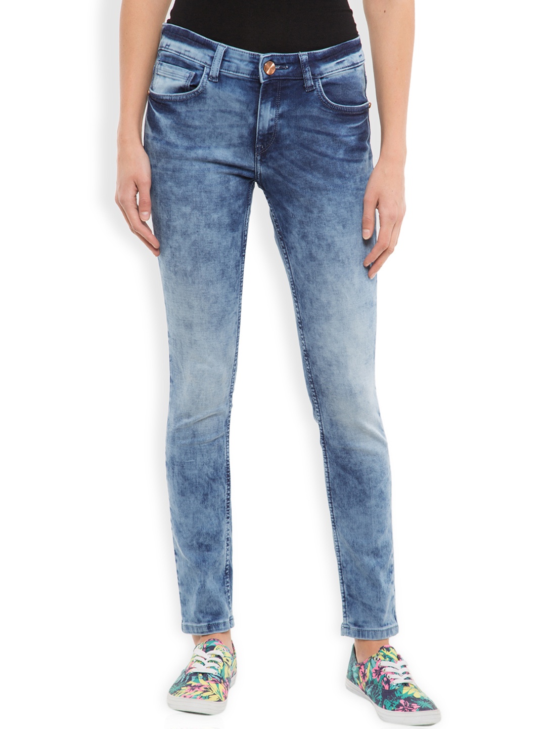 

Tokyo Talkies Women Blue Skinny Pencil Fit Stretchable Jeans