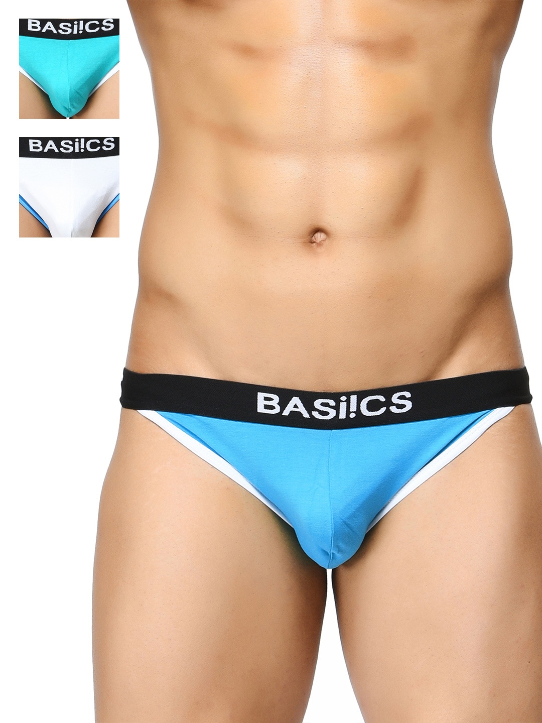 

BASIICS by La Intimo Men Pack of 3 Briefs BCSBR020C145, White