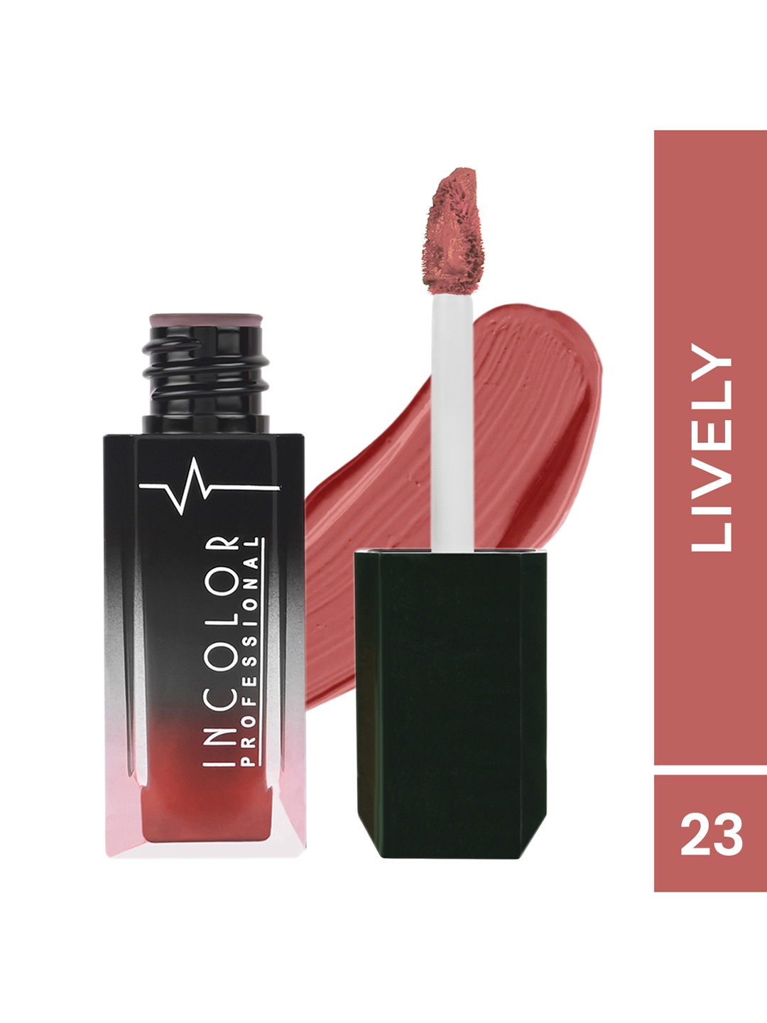 INCOLOR Professional Matte Mini Lip Gloss Lively 23, Nude