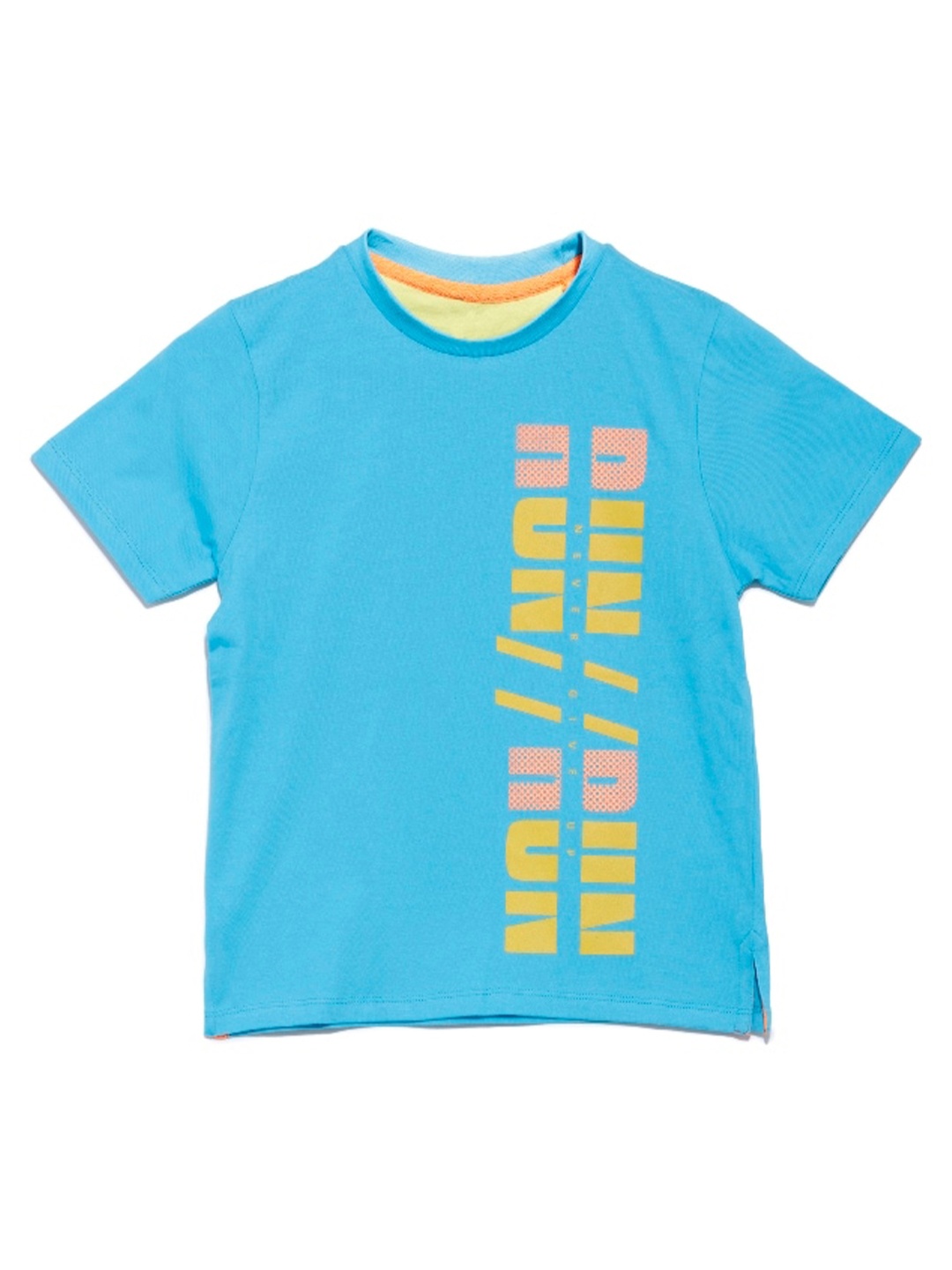 

UNDER FOURTEEN ONLY Boys Blue Printed T-shirt