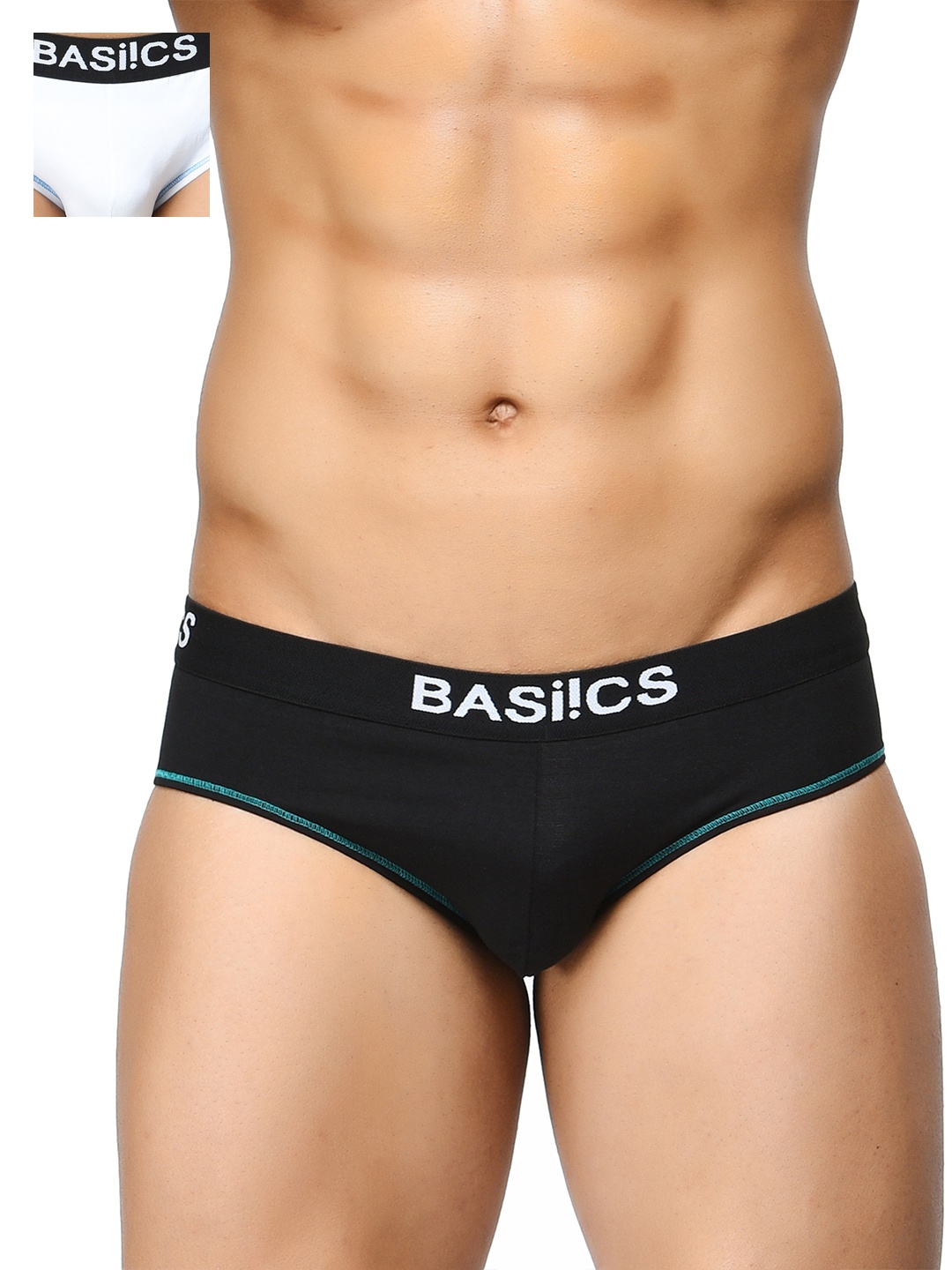 

BASIICS by La Intimo Pack of 2 Briefs BCSBR040B025, White