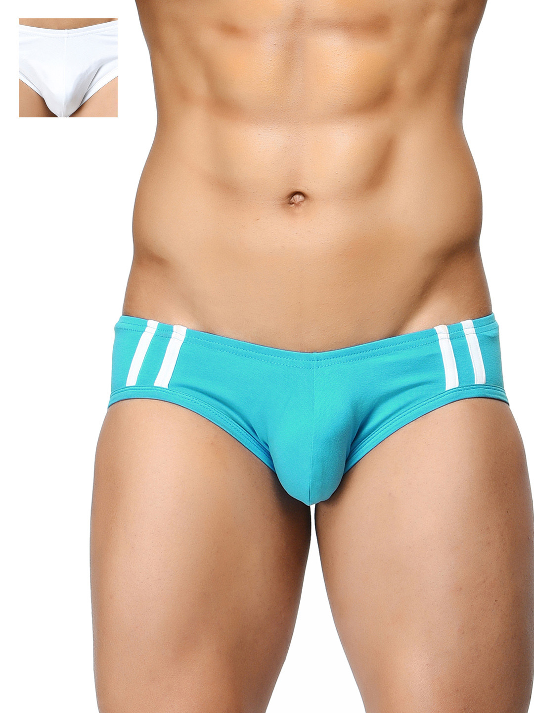 

BASIICS by La Intimo Men Pack of 2 Briefs BCSBR060B045, White