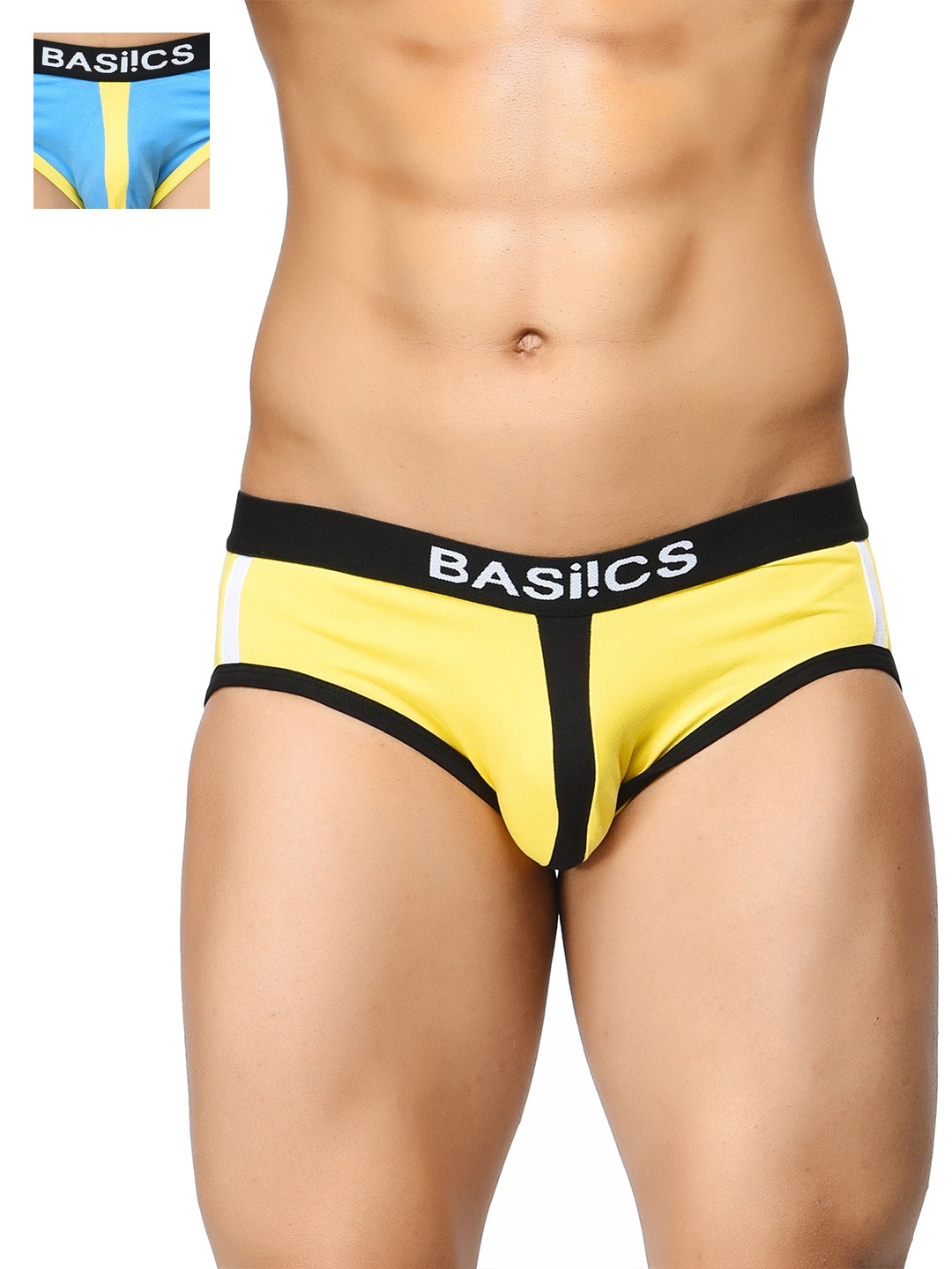 

BASIICS by La Intimo Men Pack of 2 Briefs BCSBR070B016, Blue