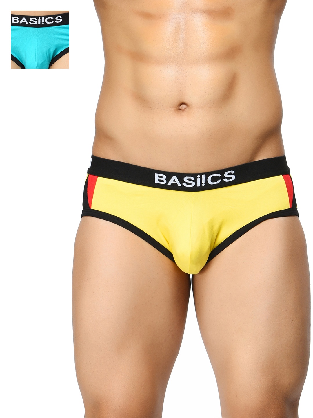 

BASIICS by La Intimo Men Pack of 2 Briefs BCSBR070B046, Blue