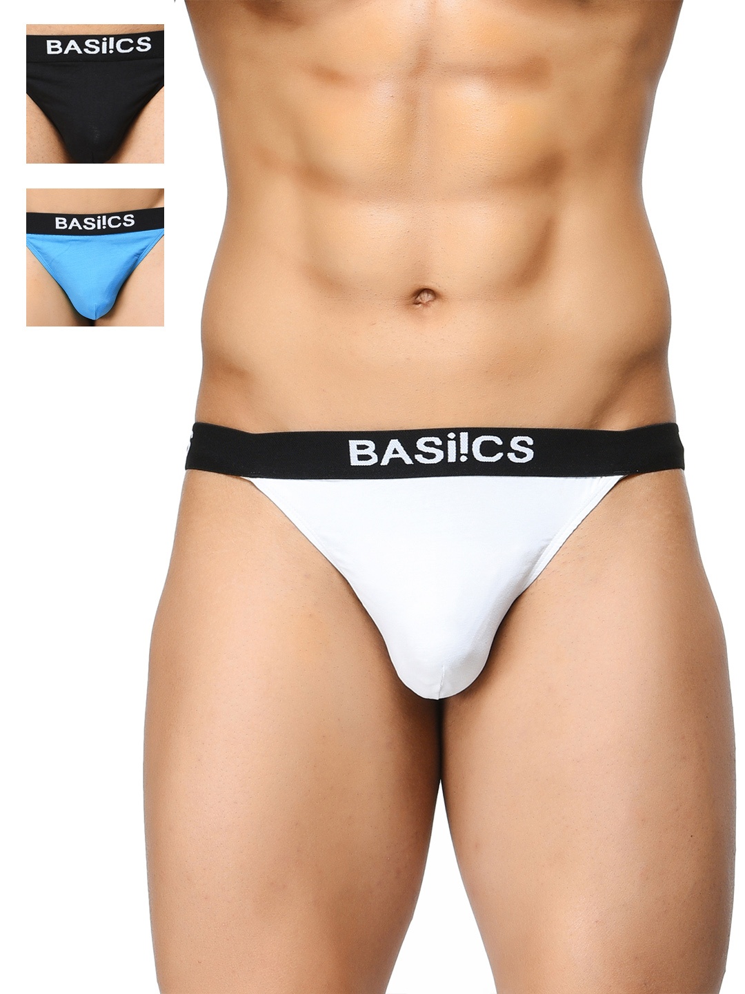 

BASIICS by La Intimo Men Pack of 3 Thongs BCSTH010C125, White