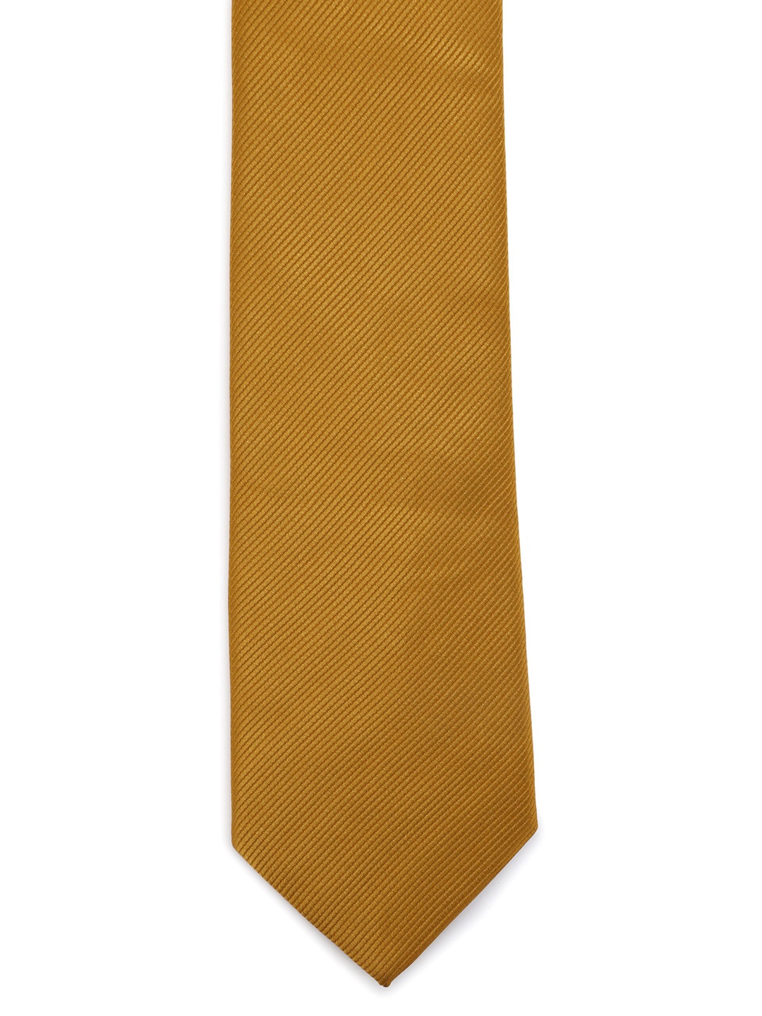 

Calvadoss Men Mustard Woven Design Broad Tie