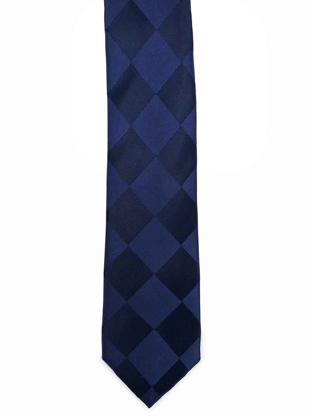 

Calvadoss Men Navy Blue Woven Design Broad Tie