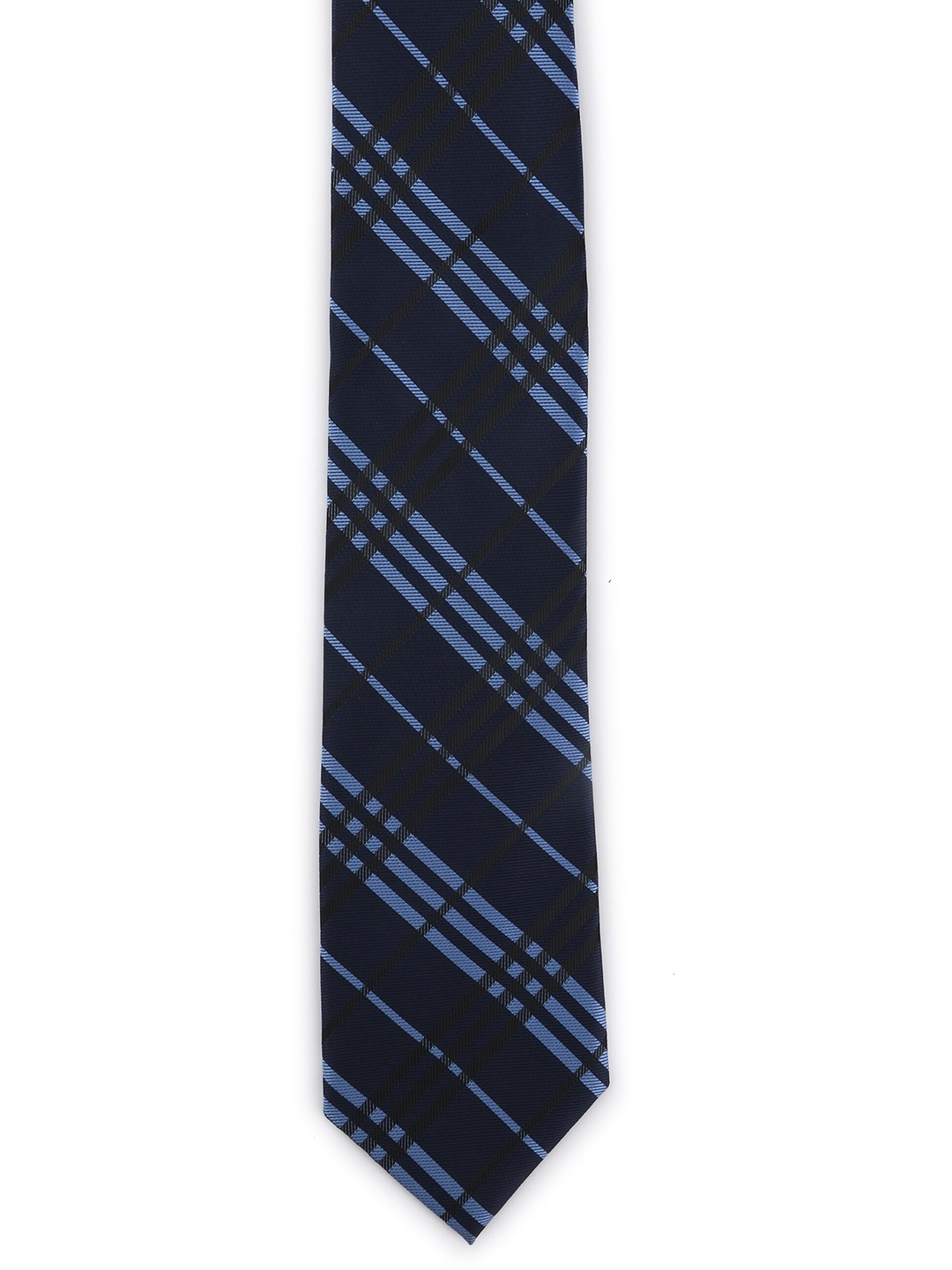 

Calvadoss Men Blue & Navy Blue Woven Design Broad Tie