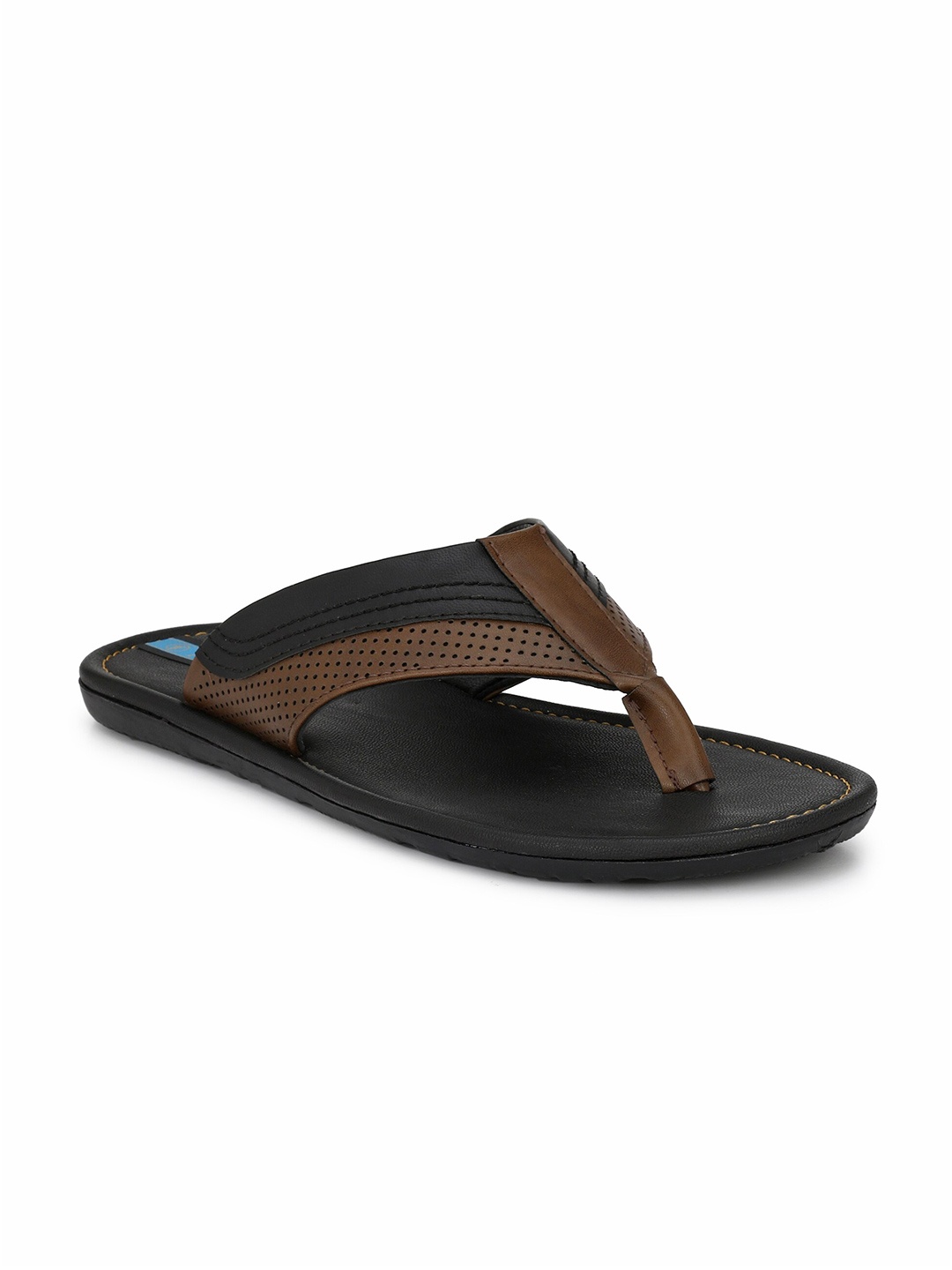 

Ferraiolo Men Brown & Black Comfort Sandals