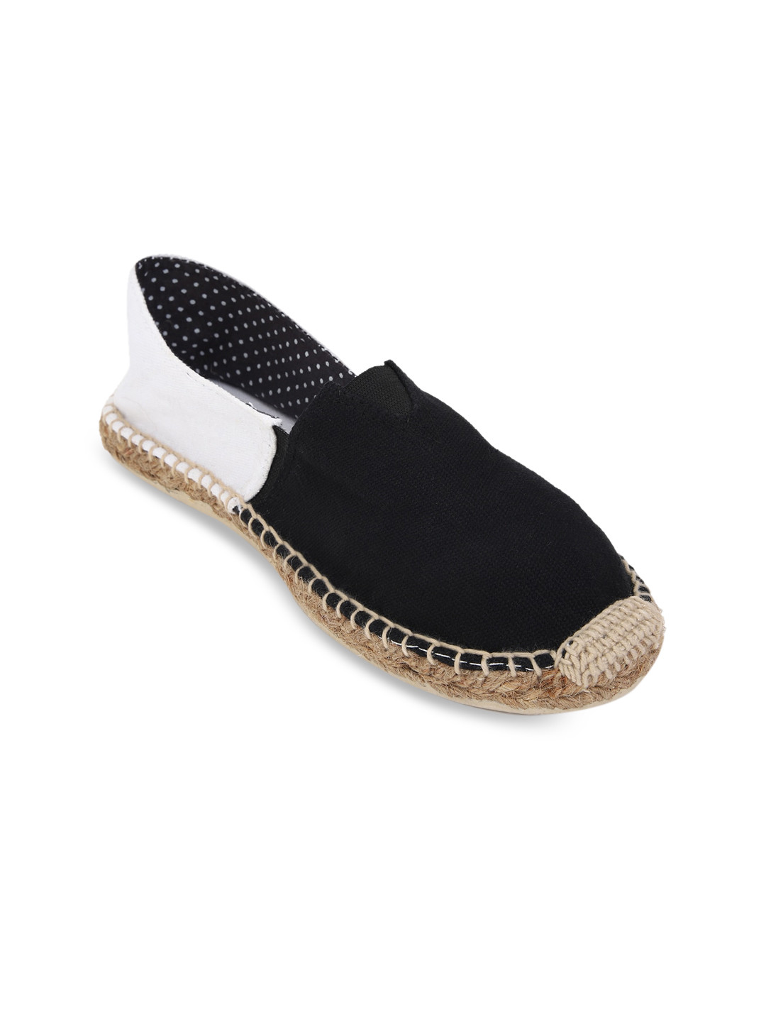 

FOREVER 21 Women Black Pure Cotton Espadrilles