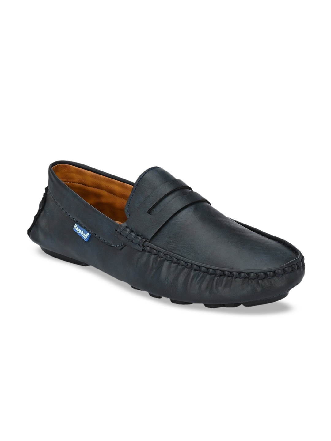 

Eego Italy Men Blue Perforations Driving Shoes