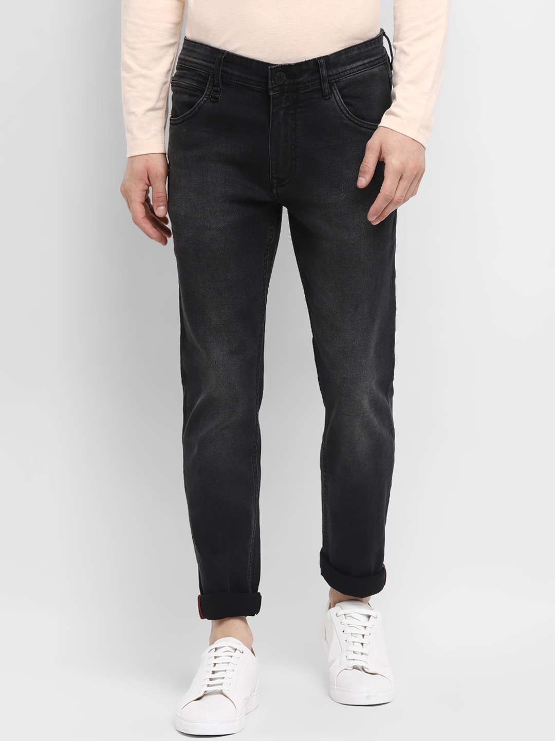 

Red Chief Men Grey Slim Fit Light Fade Jeans