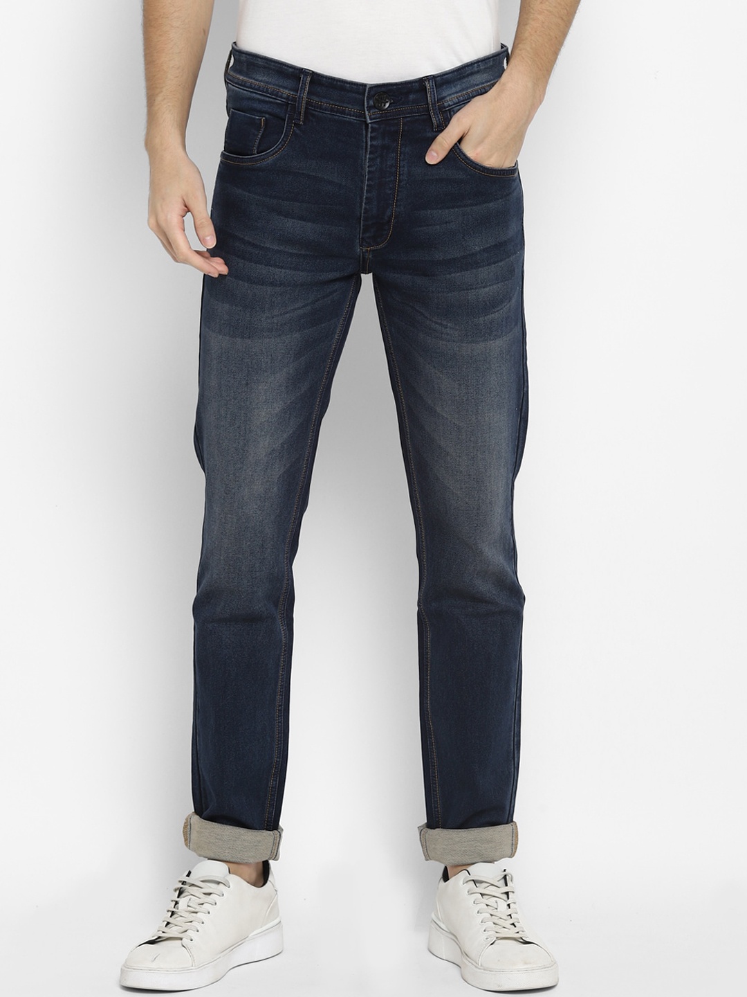 

Red Chief Men Blue Slim Fit Cotton Light Fade Jeans
