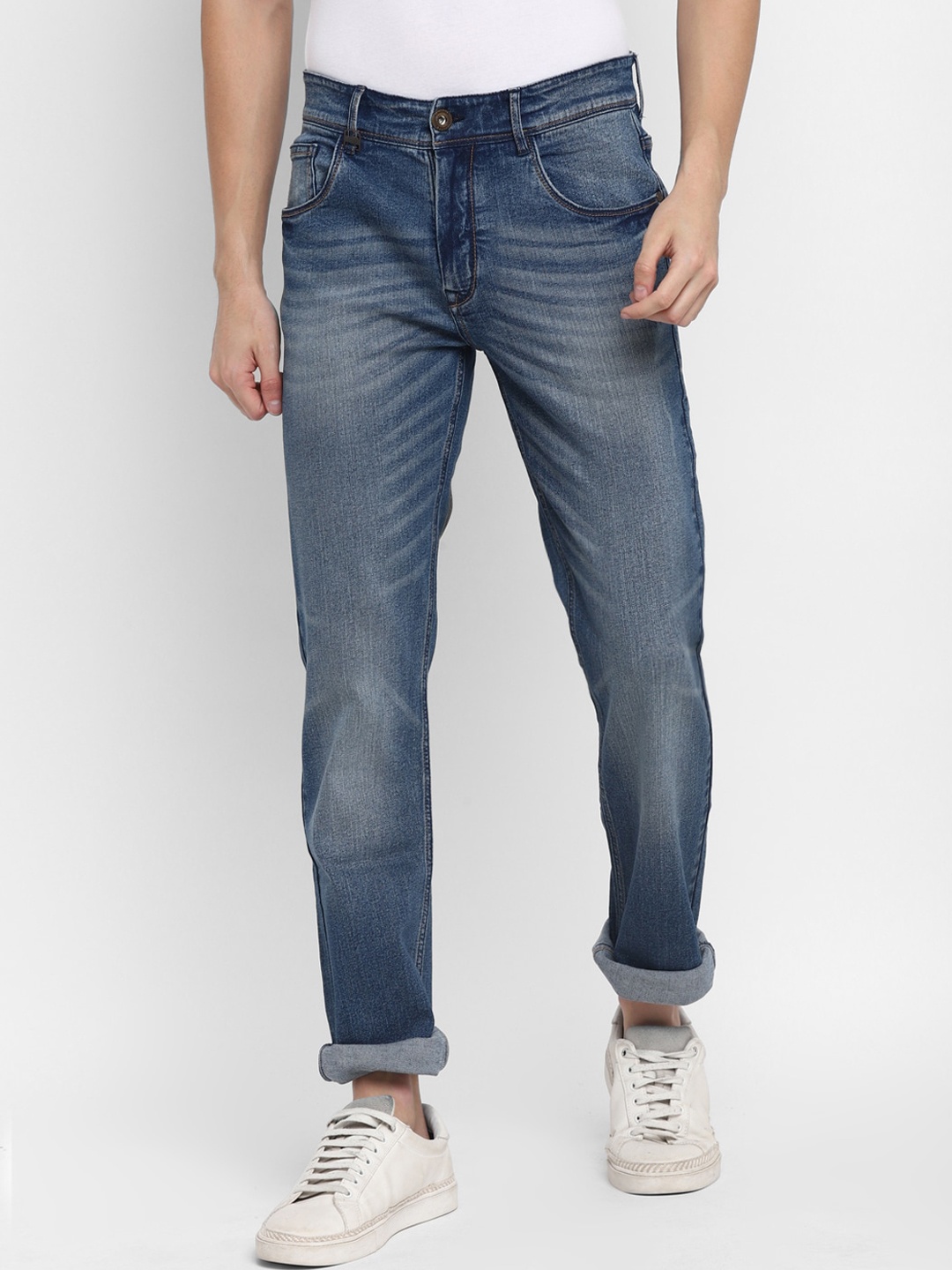 

Red Chief Men Blue Slim Fit Heavy Fade Jeans