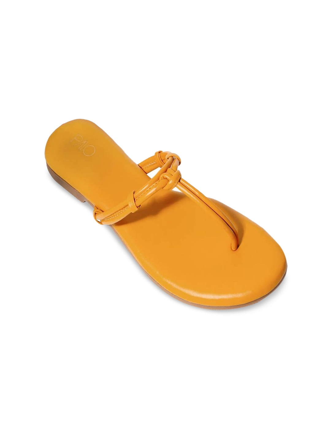 

PAIO Women Yellow Open Toe Flats with Bows