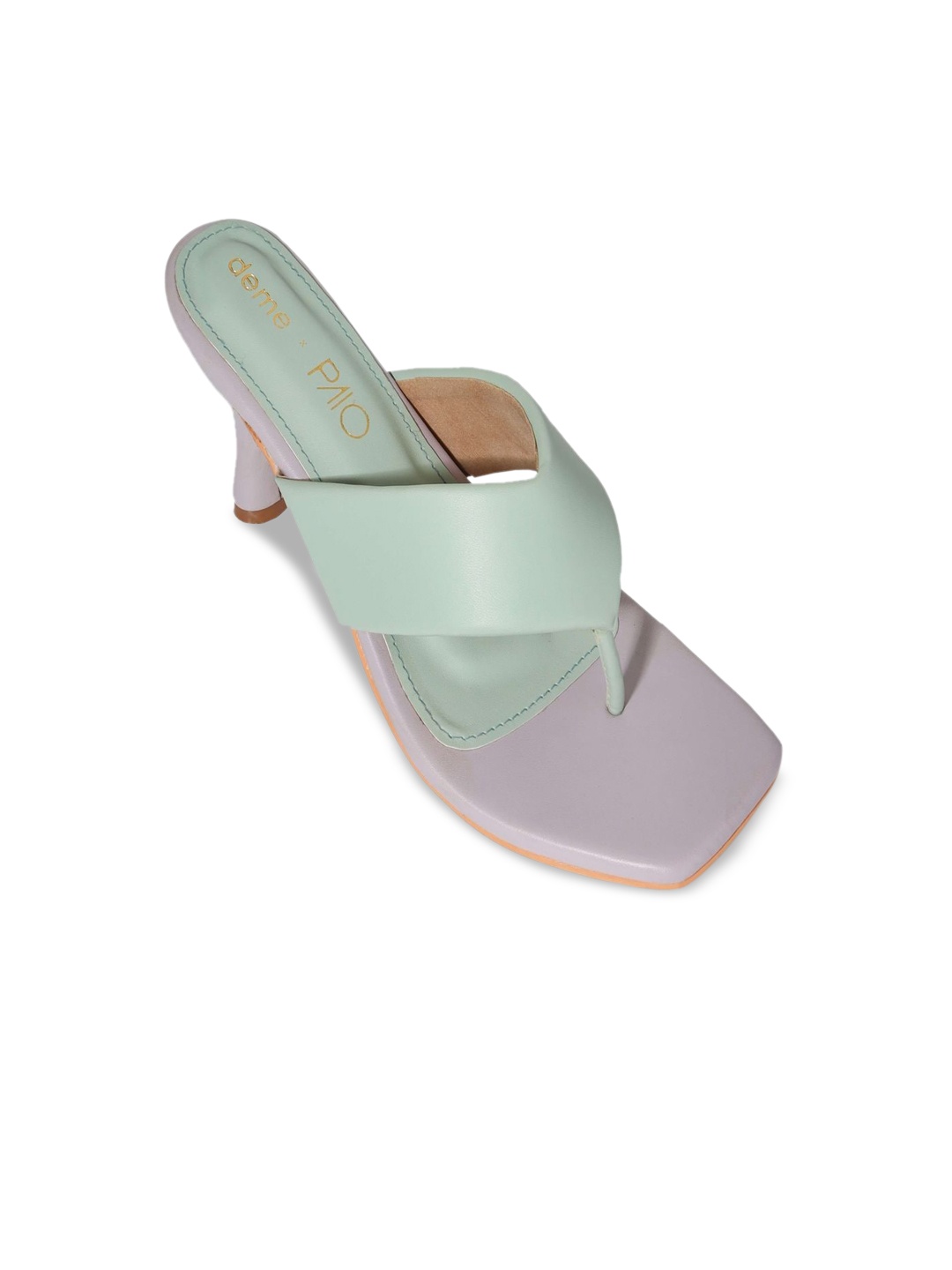 

PAIO Green & Grey Colourblocked Slim Heel
