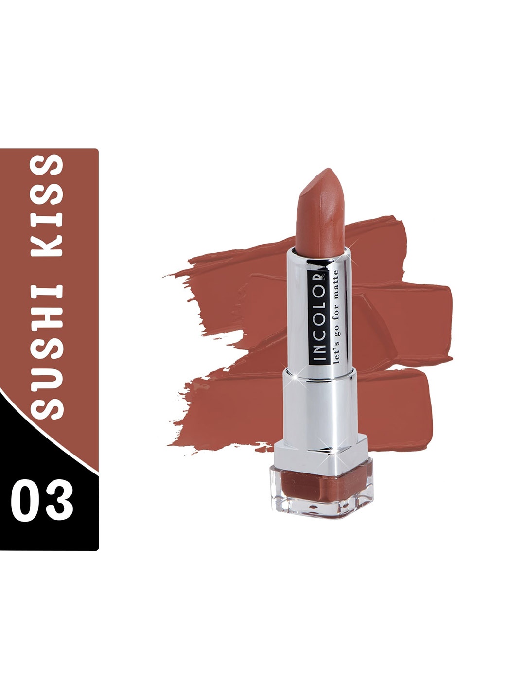 

INCOLOR Let's Go For Matte Lipstick - Sushi Kiss 03, Brown
