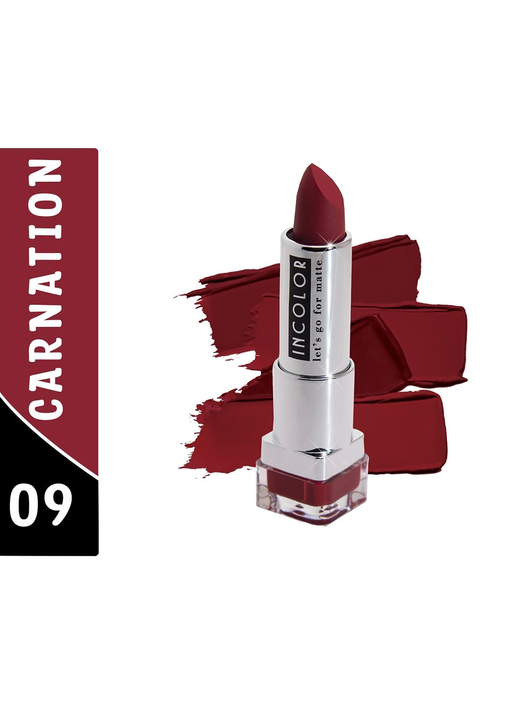 

INCOLOR Let's Go For Matte Lipstick - Carnation 09, Purple