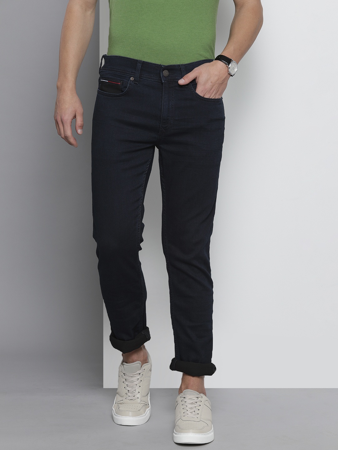 

Tommy Hilfiger Men Blue Slim Fit High-Rise Stretchable Jeans