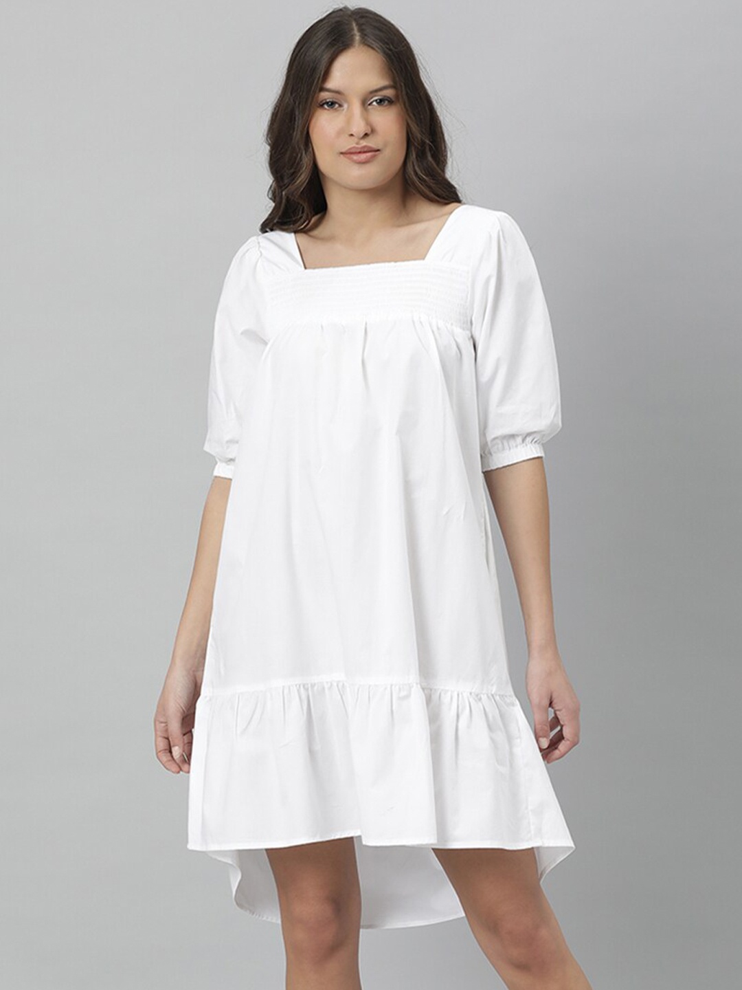 

RAREISM White A-Line Dress