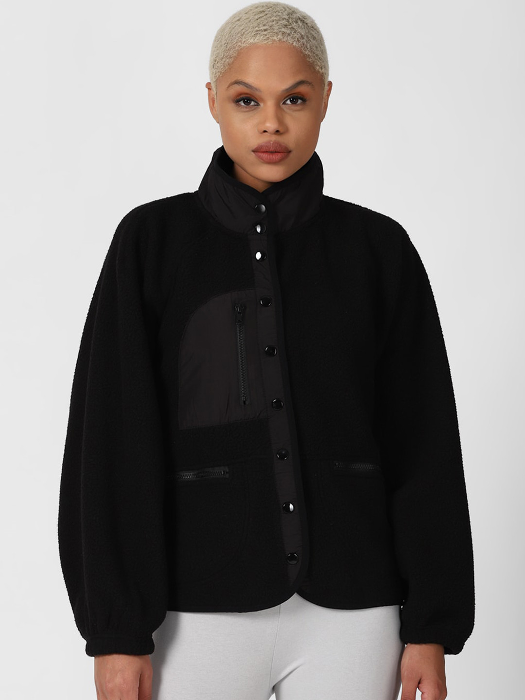 

FOREVER 21 Women Black Tailored Jacket
