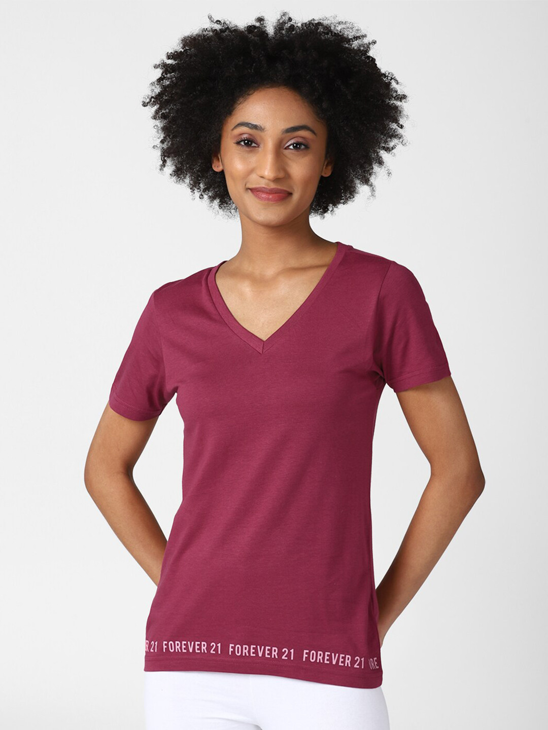 

FOREVER 21 Burgundy Knit Top