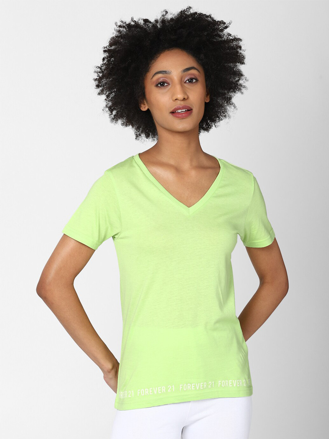

FOREVER 21 Green Knit Top