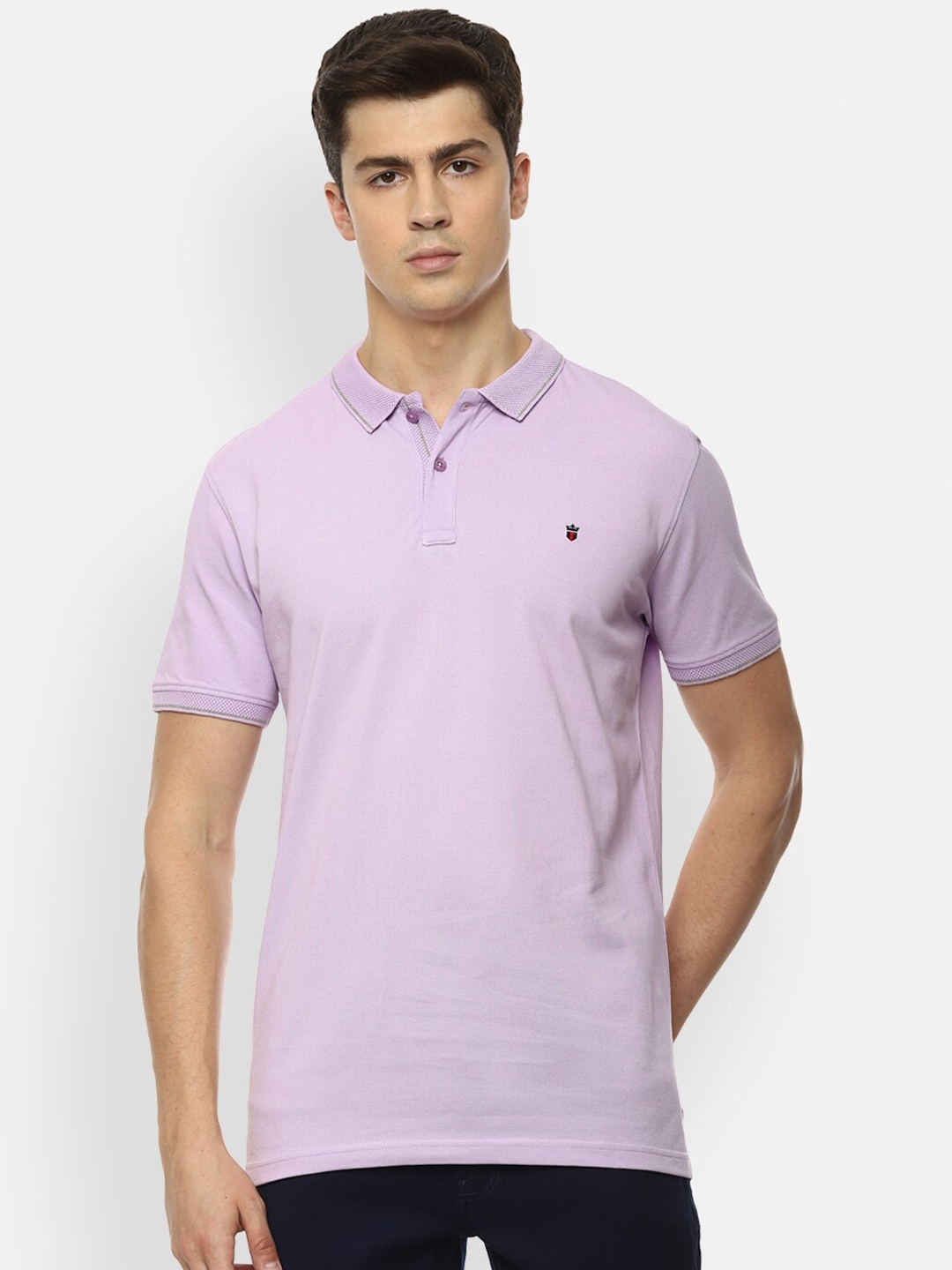 

Louis Philippe Sport Men Purple Slim Fit T-shirt