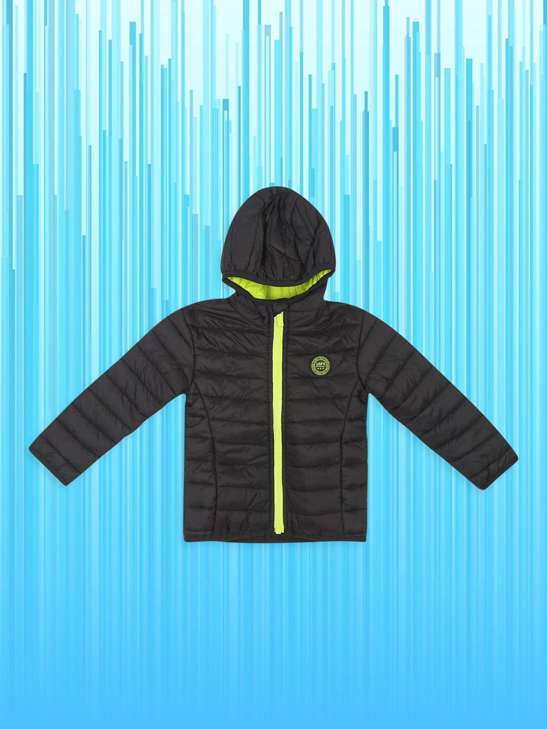 

U.S. Polo Assn. Kids Boys Black Solid Padded Jacket