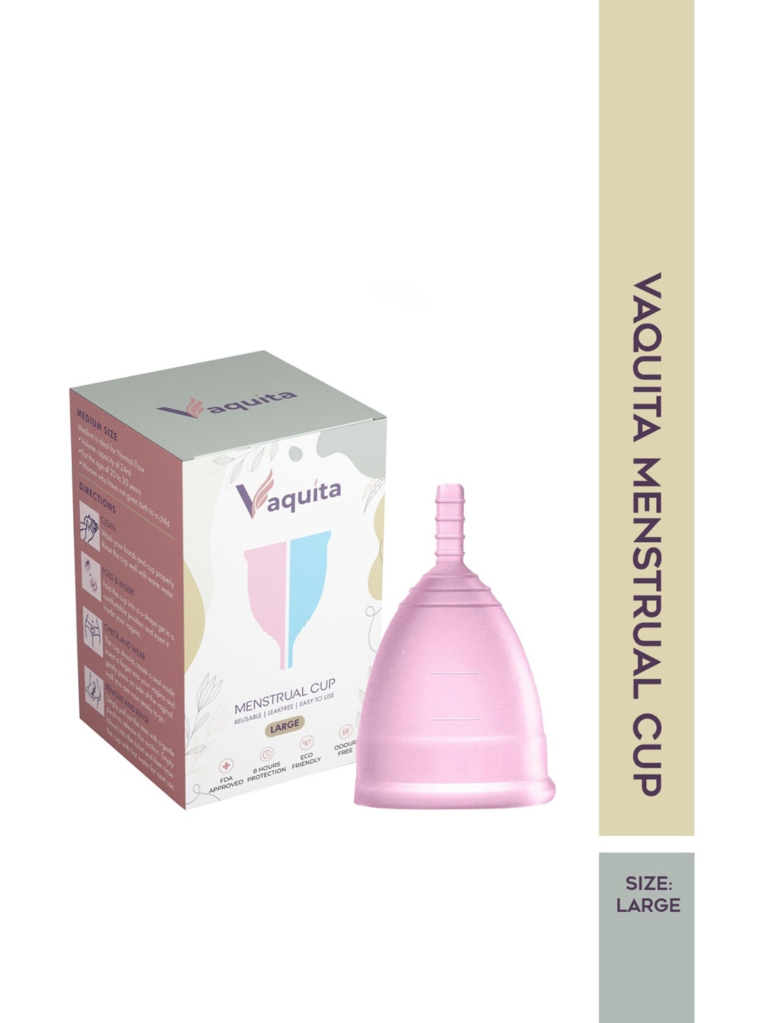 

VAQUITA Pink Menstrual Cup - L