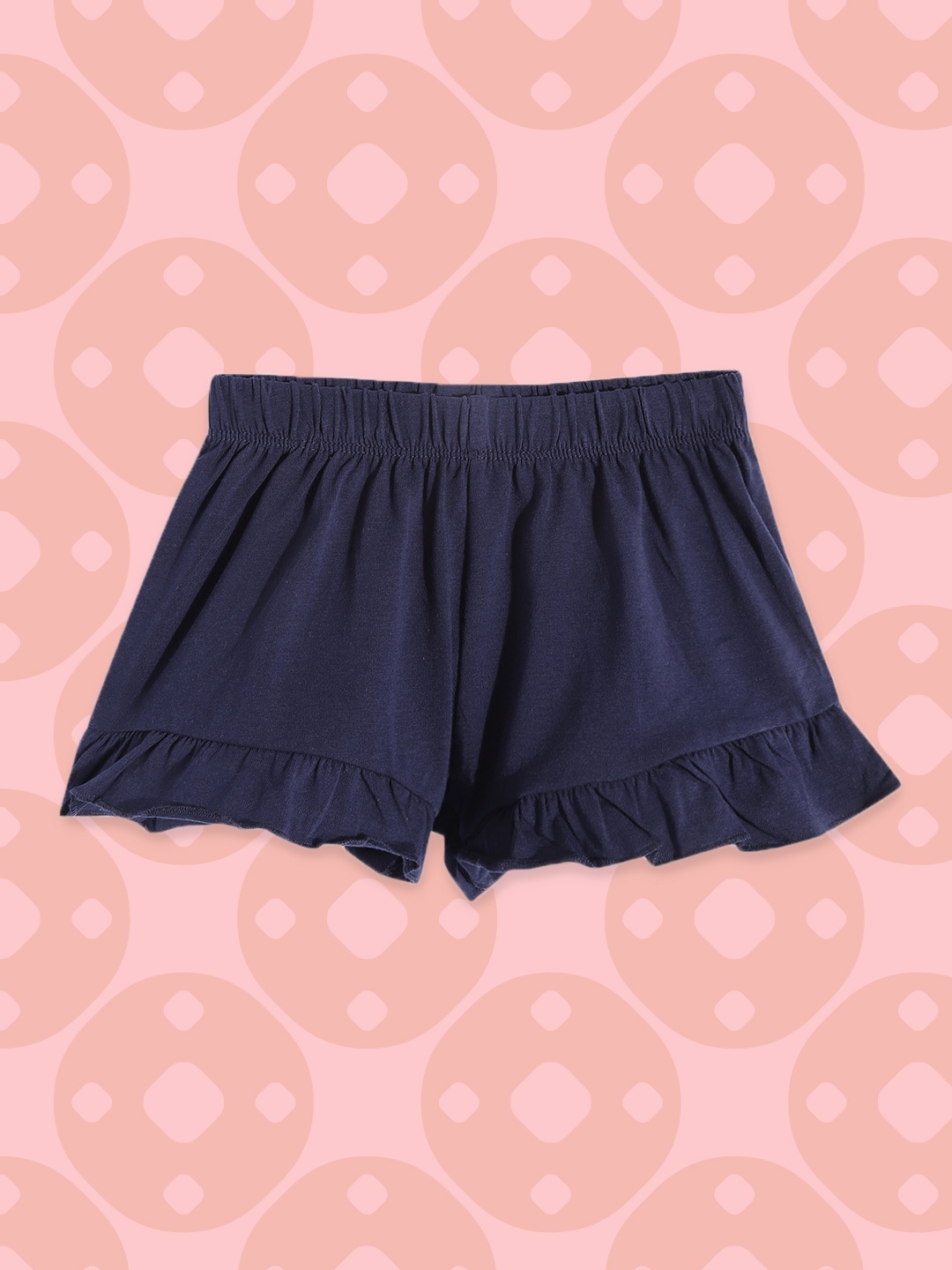 

Chicco Girls Navy Blue Solid Shorts